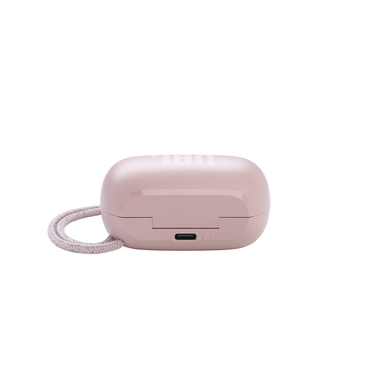 JBL Reflect Flow Pro - Pink - Waterproof true wireless Noise Cancelling active sport earbuds - Detailshot 4